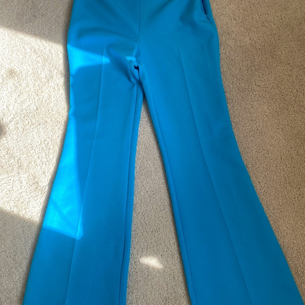 Petite river island electric blue trousers for the summer.
